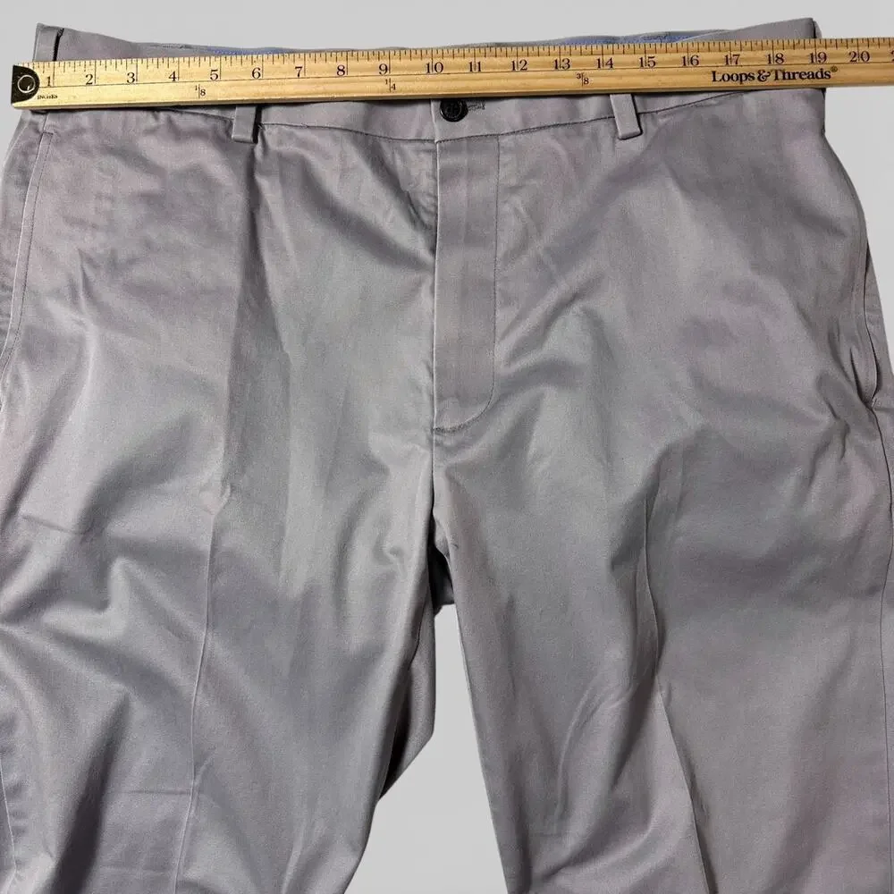 Brooks Brothers Lightweight Advantage Chino Pants Mens Actual Size 37x30 Gray